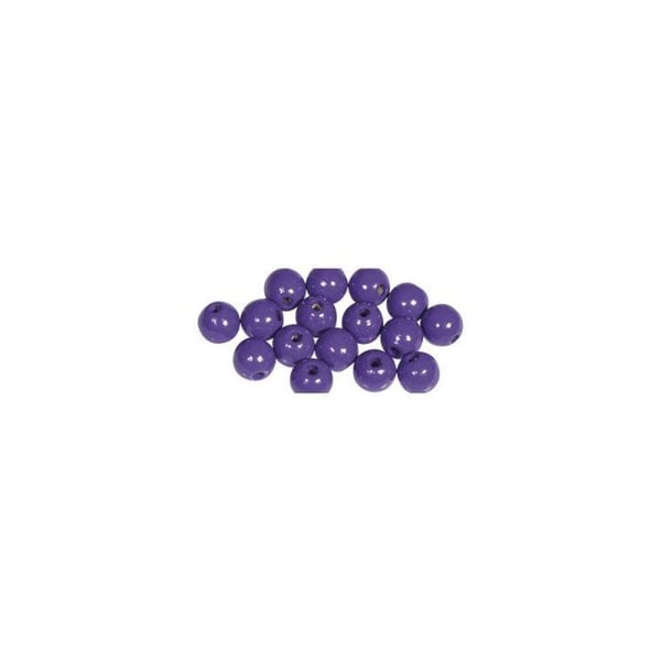 FSC 100% träpärlor, polerade, 8mm 82 stycken, mörklila