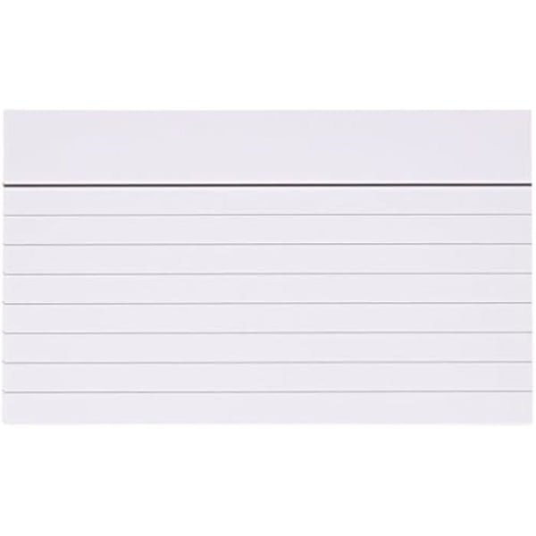 Randiga kort - MARIOLA - 3112R - Paket med 100 - 125 x 75 mm - Kvalitetspapper