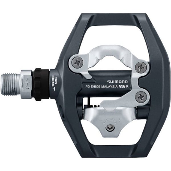 Automatisk pedalen - Shimano - PD-EH500 - Mångsidig - Svart - SPD med klossar
