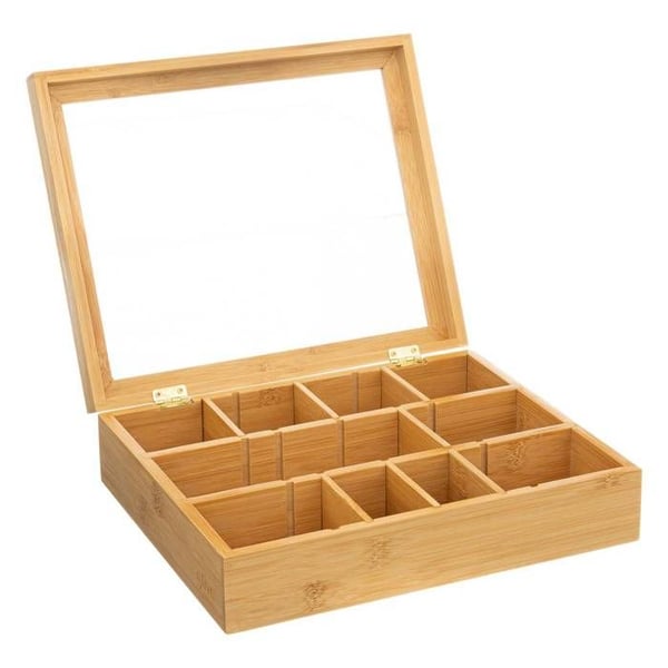 Teask med 12 fack i bambu - 5 five simply smart