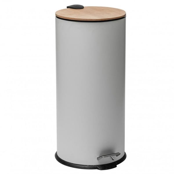 "Bam Modern" papperskorg 30 liter Bambu Lock Atmosphéra - Vit