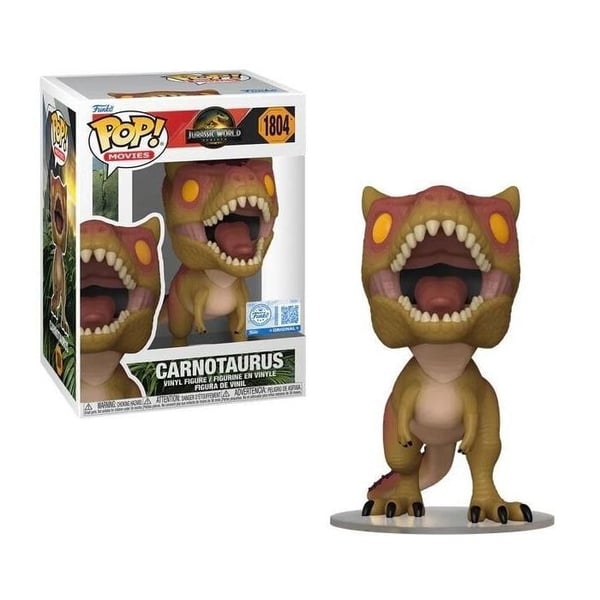 Figurine Funko Pop! Filmer N°1804 | Jurassic Park | Carnotaurus