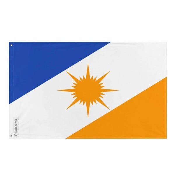 Tocantins Flagga – 160 x 240 cm – Hållbar Polyester – 2 Metall Ögla – Inomhus/Ute – Pixelforma