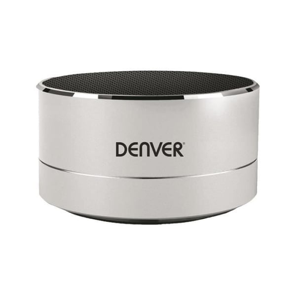 Bärbar stereohögtalare - DENVER - BTS-32SILVER - 3 W - Bluetooth - Silver