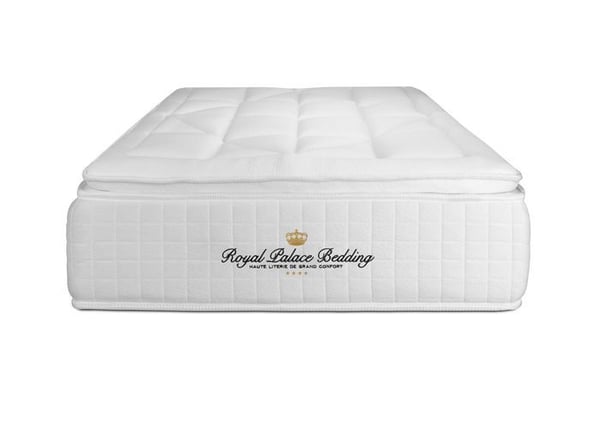 Madrass - ROYAL PALACE SÄNGKLÄDSEL - George V - 90x200 cm - Pocketfjädrar - Minnesskum