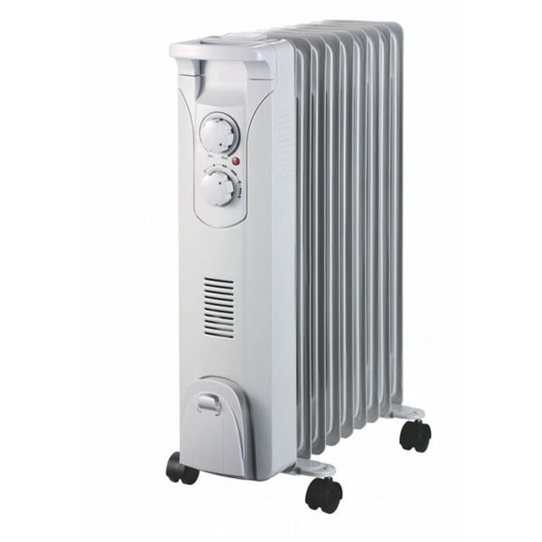 Oljeradiator - DEDRA - DA-J2052F - 2000 W - Ventilation 400 W - Mekanisk termostat