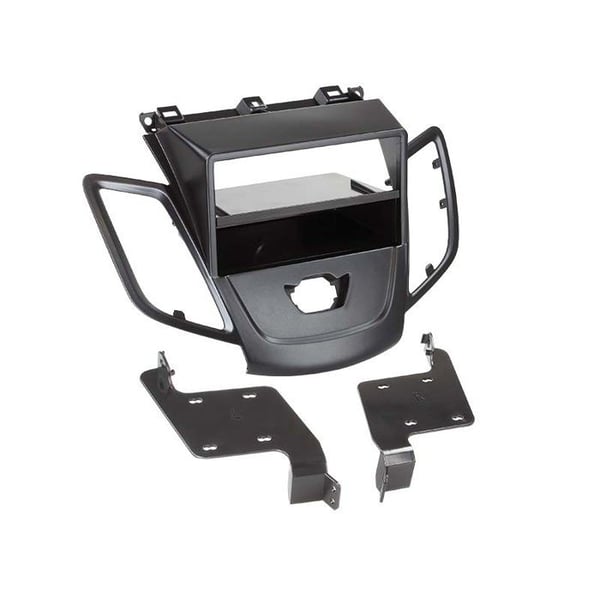 2-DIN-fasadadapter med förvaringsfack Ford Fiesta 2008 > svart