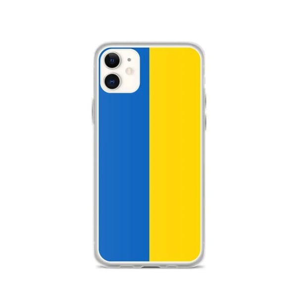 Telefonfodral - PIXELFORMA - Ukrainas flagga - Kompatibel med iPhone 11 - Flexibel - Slitstark och Stötsäker