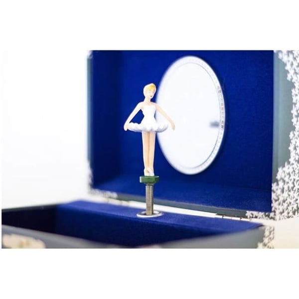 Musikalisk smyckeskrin - ULYSSE - ballerina - Blå - 15 x 10 cm - Svansjön - Från 3 år - Barn