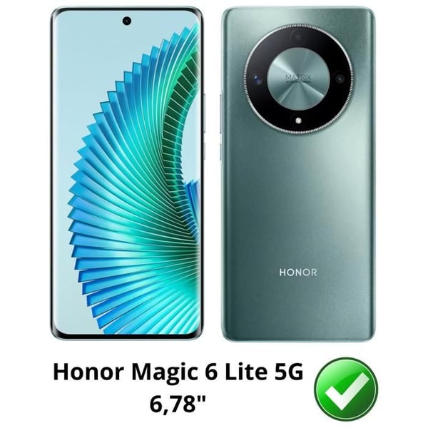 Fodral - Phonillico® - Honor Magic 6 Lite 5G - Stötsäker - Flexibel - Transparent