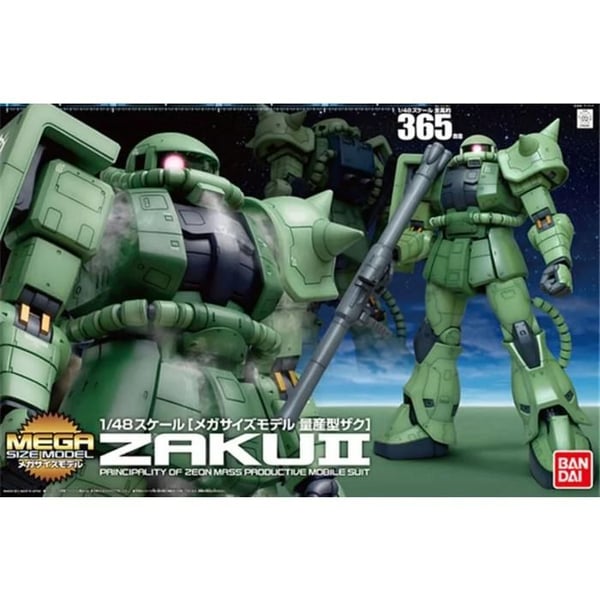 Maquette Gundam - Bandai - Zaku II - Skala 1/48 - SNAPFIT-system - 45 cm