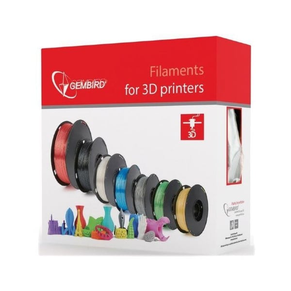 Filament ABS - GEMBIRD - Vit - 1,75 mm - 1 kg - Temperatur upp till 250 °C