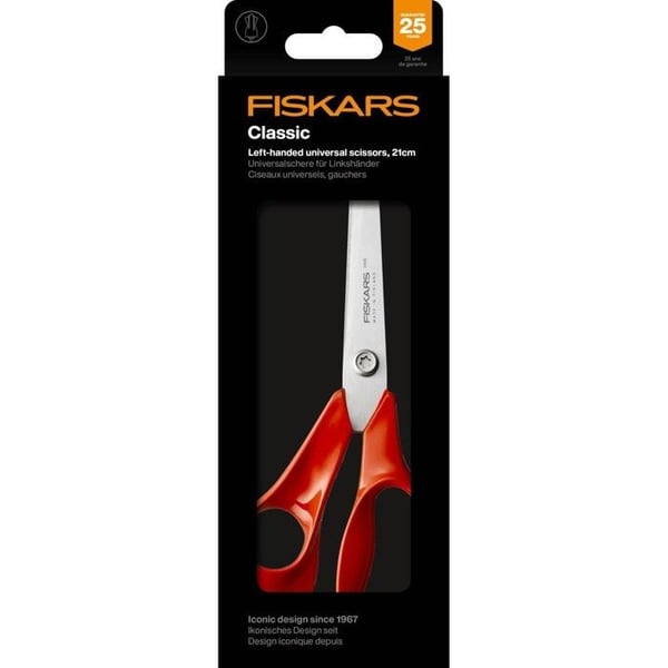 Ciseaux Classic Universels Gauchers 21 cm Itse-terävät terät ja Torx-ruuvit