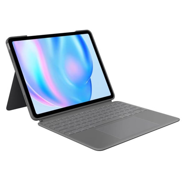 Tangentbordsskal - LOGITECH - Combo Touch - iPad Air 13" (M2)(2024) - Bakgrundsbelyst - Flexibel ställning