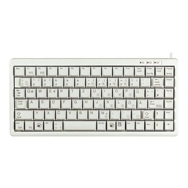 CHERRY Keyboard G84-4100 - Kabelanslutet - AZERTY - ML Technology - USB-port - 86 nycklar - Grå