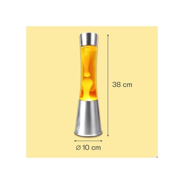 Barn Lava Lampa Gul - Lava Lampa | Gul Lava Lampa | Lava Lampa 40 Cm | Barns Sänglampor | Lampor med Vätskerörelse