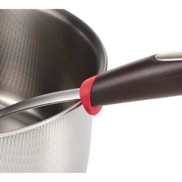 Vinklad spatel - TEFAL - Ingenio - Rostfritt stål - Plasthandtag - Svart och röd