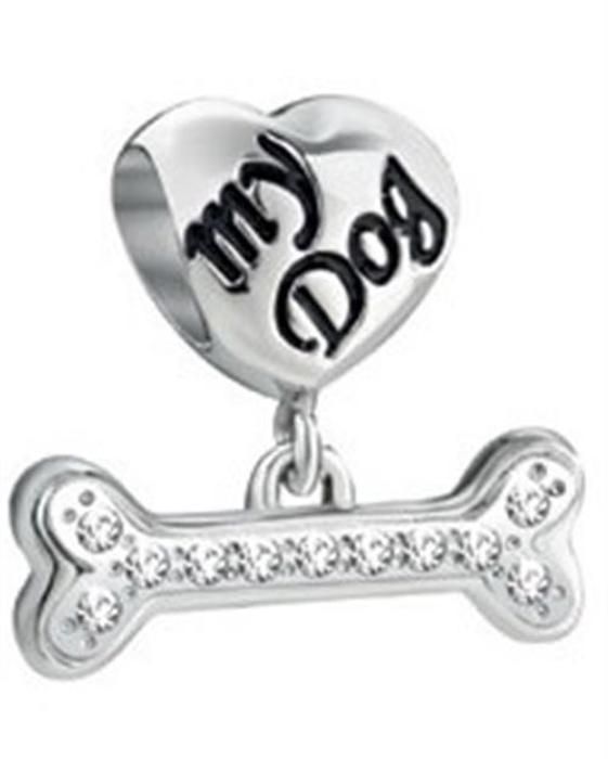 Pendentif i stål Drops Dog SCZ703