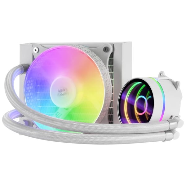 Kit för AIO-vattenkylning - Mars Gaming - ML-One RGB - 120 mm - Vit - Kompatibel med Socket AM4