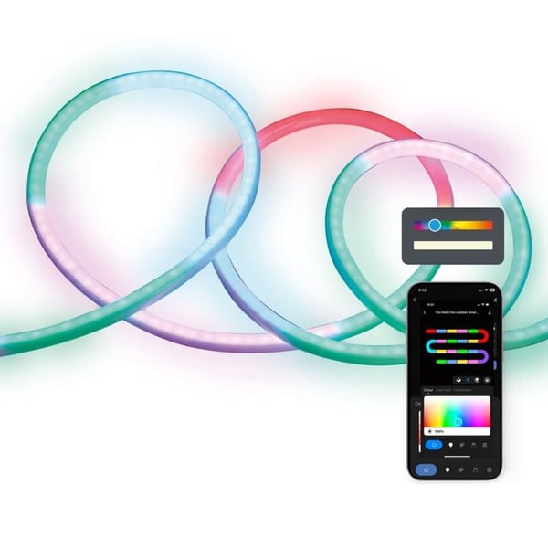 Neon LED-remsa - KSIX - 5m - Vattentät - RGB - Ute