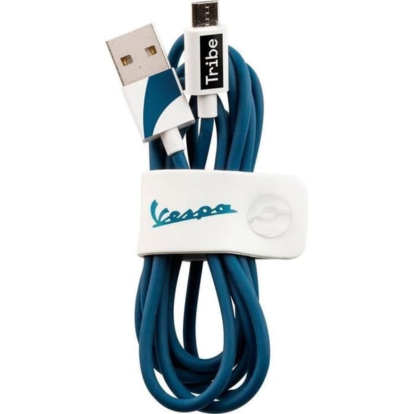 USB-kabel - Tribe CMR23403 - 1,2 m - USB A - Micro-USB A - USB 2.0 - Blå, Vit