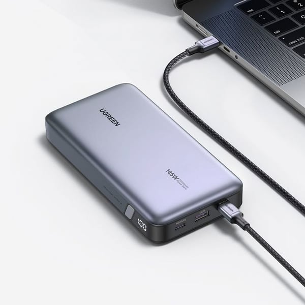 Externbatteri - UGREEN - 25,000 mAh - 145W - Grå