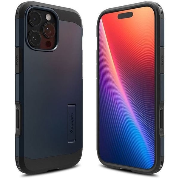 Cover - SPIGEN - Tough Armor T Mag - iPhone 16 Pro Max - Marineblå - Kompatibel med MagSafe