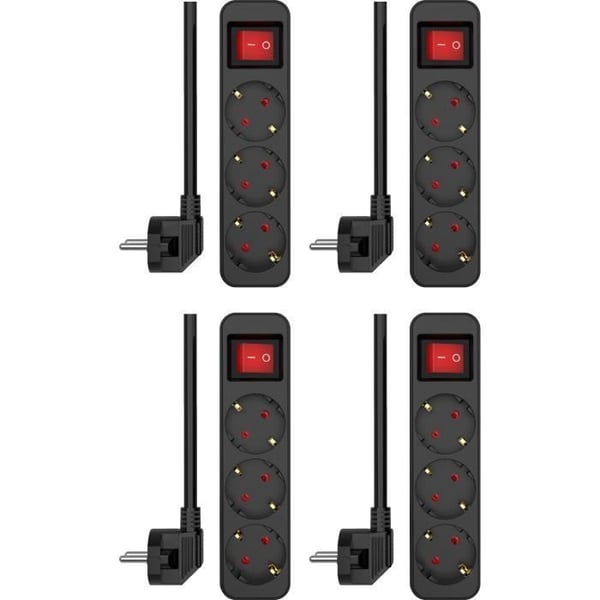 Grenuttag - ELRO - ES103S - 3 Uttag - Dubbelswitch - Sladd 1,5m