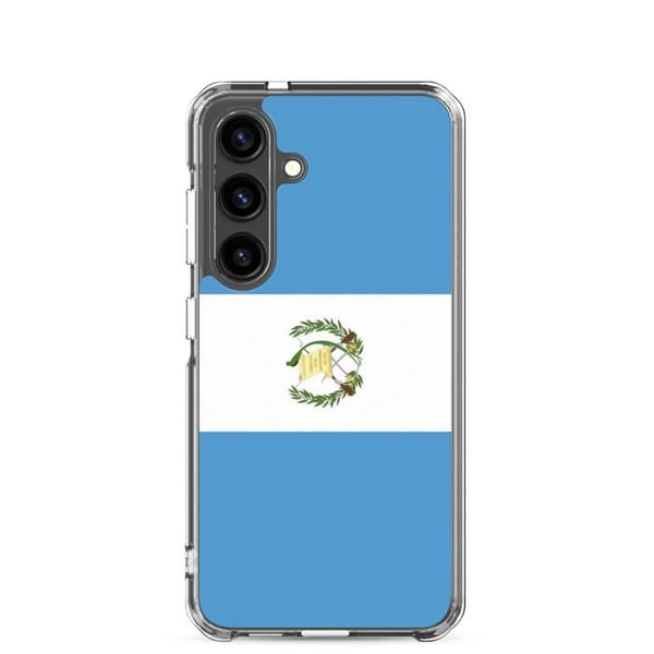 Mobilskal – Guatemalas flagga – Kompatibel med Samsung Galaxy S23 Plus – Mjukt fodral – Slitstarkt och chockresistent – Pixelforma