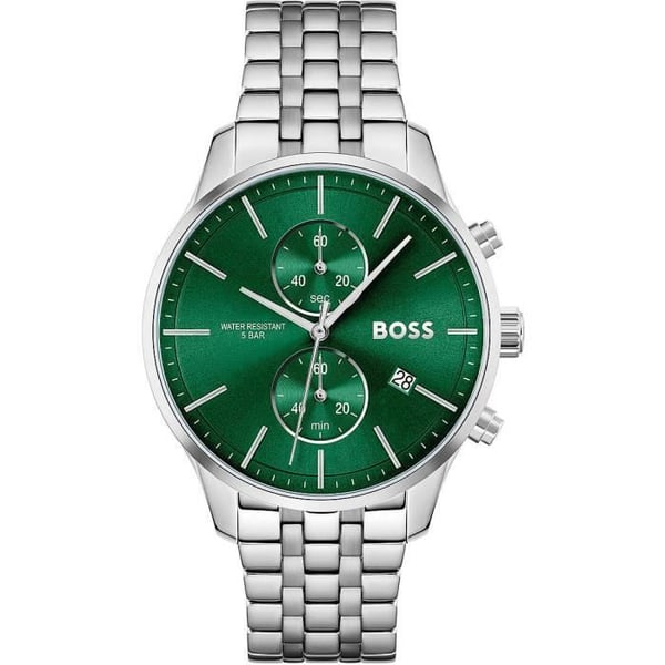 Klocka - Hugo Boss - 1513975 - Silverstål - Kvarn - Analogisk