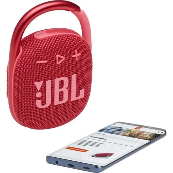 Bärbar Bluetooth-högtalare CLIP 4 Röd