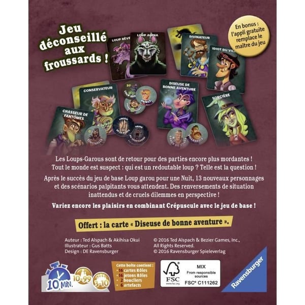 Werewolf for a Twilight - Ravensburger - Festspel för barn och vuxna - Rollspel - 3 till 10 spelare från 10 år