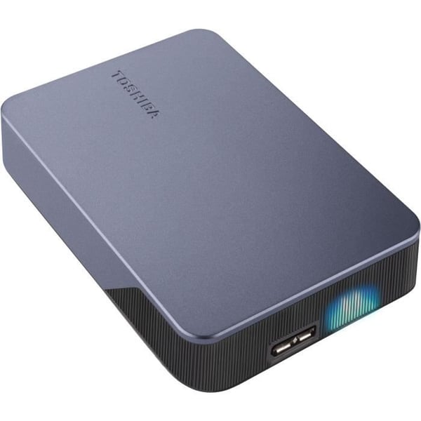 TOSHIBA Canvio Gaming extern hårddisk - 2,5" - 4 To - USB 3.2 Gen 1 - Kompatibel med PlayStation / Xbox / PC - Silver