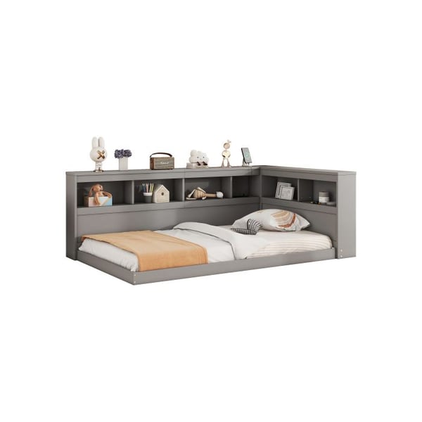 Sovesofa - MUVOE - 90 x 200 cm - Strømstik - 2 USB-porte - Grå
