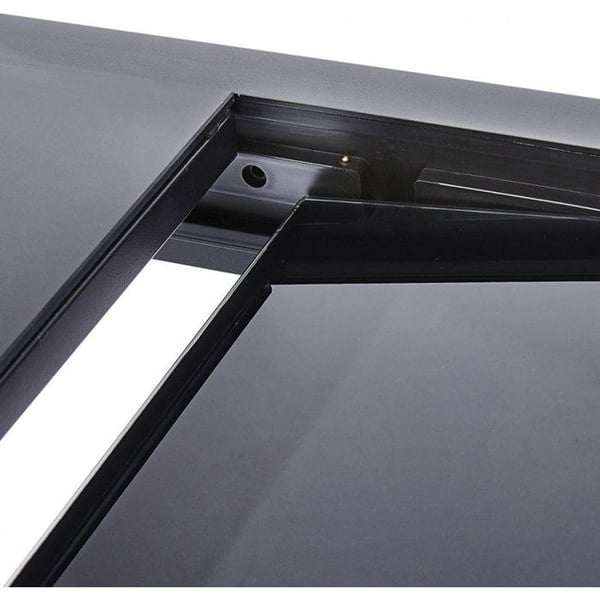 Modulo T 4 / 8 Full Black Glass Trädgårdsbord Wilsa Garden