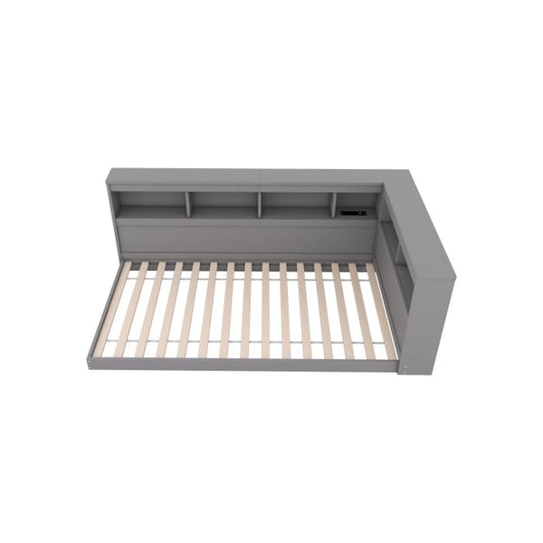 Sovesofa - MUVOE - 90 x 200 cm - Strømstik - 2 USB-porte - Grå