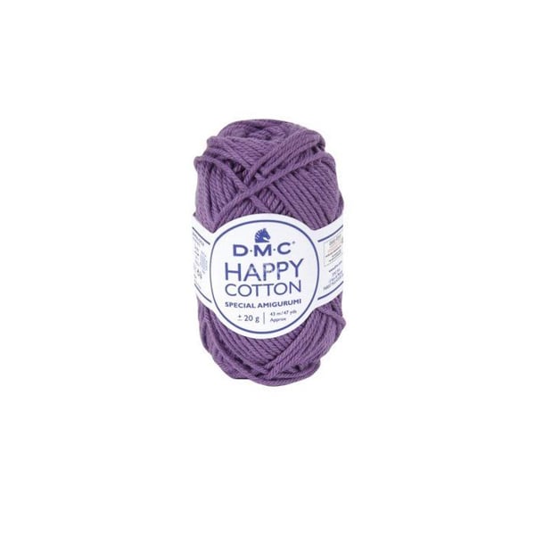DMC - Natura Happy Cotton 3mm 20g Amigurumi och Virkning Col. 756 lila