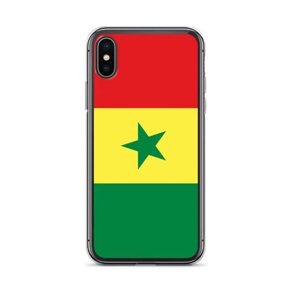 Telefonfodral - PIXELFORMA - Senegal Flagga - Kompatibel med iPhone X - Mjuk - Stötresistent