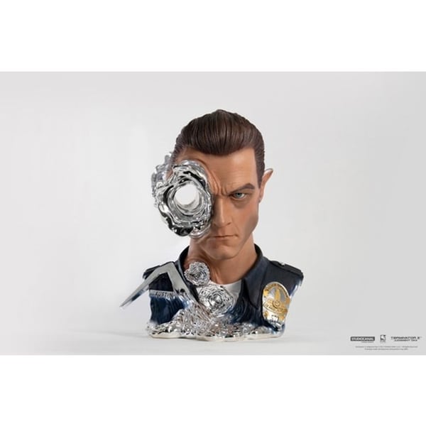 Staty - PUREARTS - T-1000 - Silver - Terminator 2 - Konstmask Standard Målad