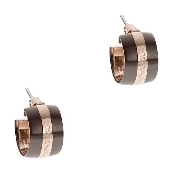 Örhängen - EAG STEEL - DONNA EGS1586200 - Rostfritt stål - Kreol - Brun/Rosé