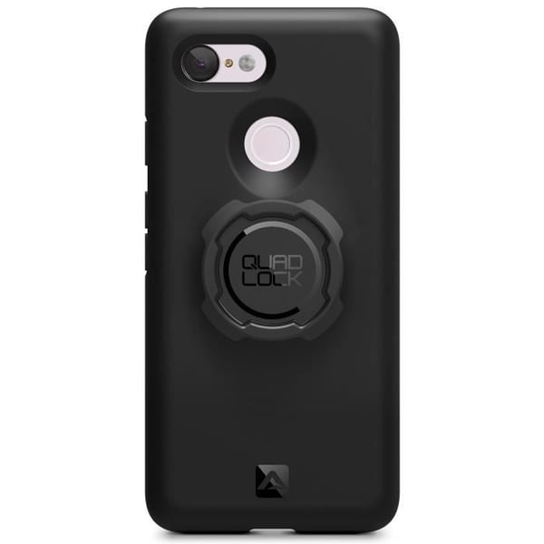 Smartphone-fodral - QUAD LOCK - Pixel 3 - Svart - Patenterad tvåstegs låsning - Polykarbonat + TPU-kanter