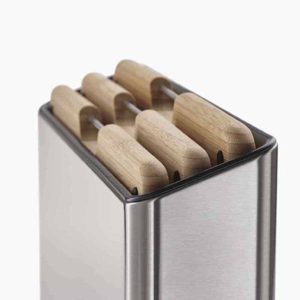 JOSEPH JOSEPH Folio Set med 3 skärbrädor i bambu med stålbehållare