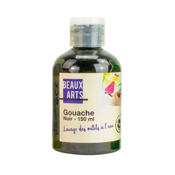 MégaCréa DIY - Barn Gouache Svart 150ml