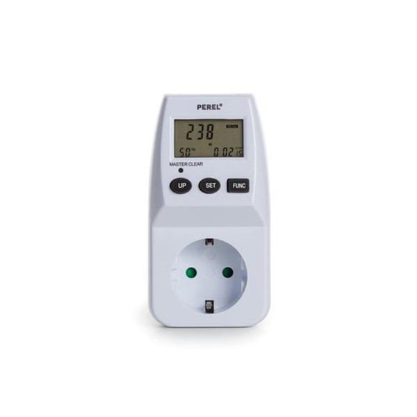 Wattmätare - TYSK LAND - 230 V - 16 A - LCD-display - Dubbel tariff