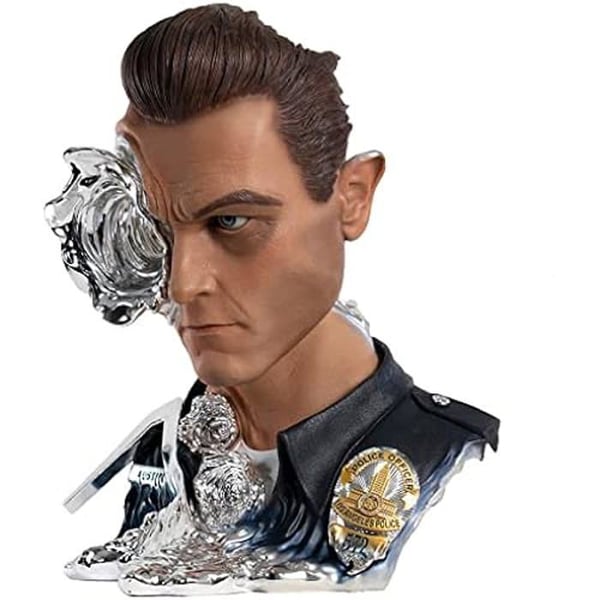 Staty - PUREARTS - T-1000 - Silver - Terminator 2 - Konstmask Standard Målad