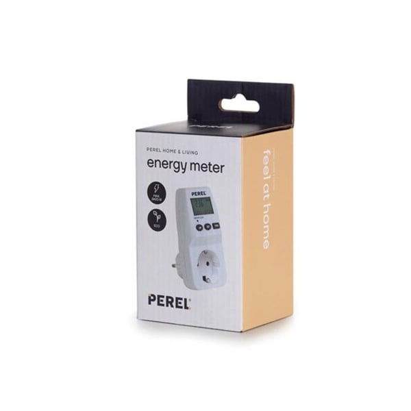 Wattmätare - TYSK LAND - 230 V - 16 A - LCD-display - Dubbel tariff
