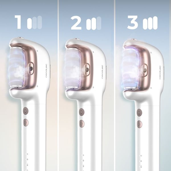 Cecotec Lime Elektrisk med Uppladdningsbart Batteri SkinCare Dampfina. Ångfunktion 3 Huvuden Vattentålig
