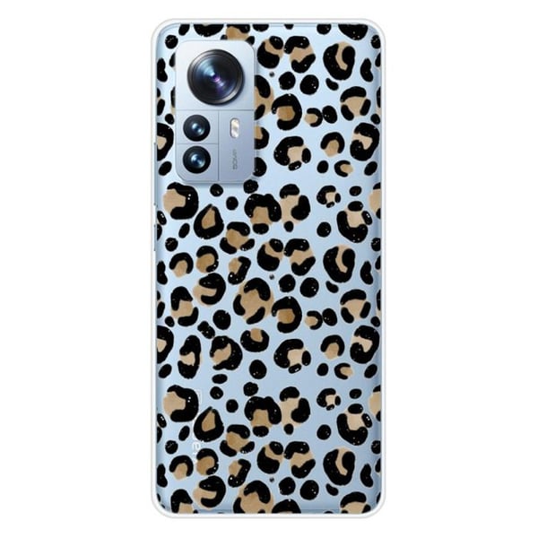 Tryckt silikonfodral som är kompatibelt med Xiaomi Mi 12 Pro Leopard