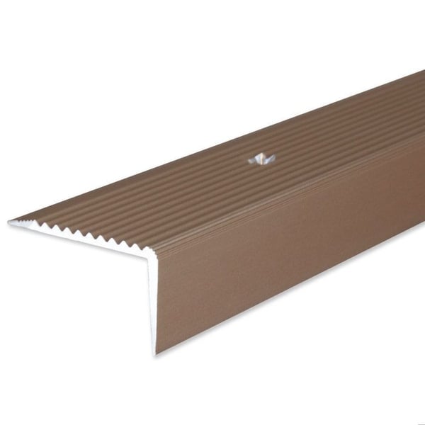PROVISTON Trappsteg 20 x 40 x 1000 mm Trappsteg Alustång Kombinerad hörnlist Anodiserad aluminium Ljust brons Perc...