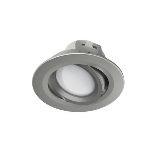 WIFI LED INfälld SPOTLIGHT, 5W, KOMM. TILLÄMPAD RÖST, JUSTERBAR, SATIN NICKEL